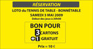bon pour cartons de loto