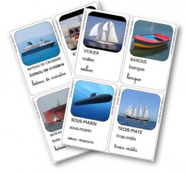 Carte vocabulaire bateau